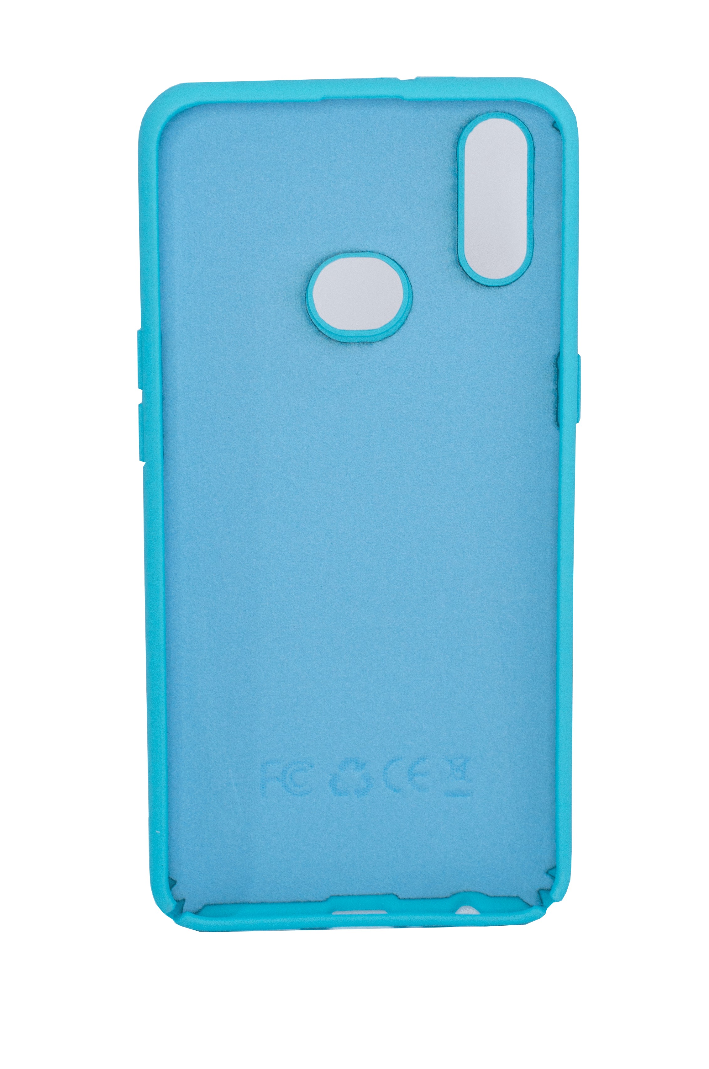 Protectores para celular  para Samsung  A10S Funda de silicona con felpa Celeste
